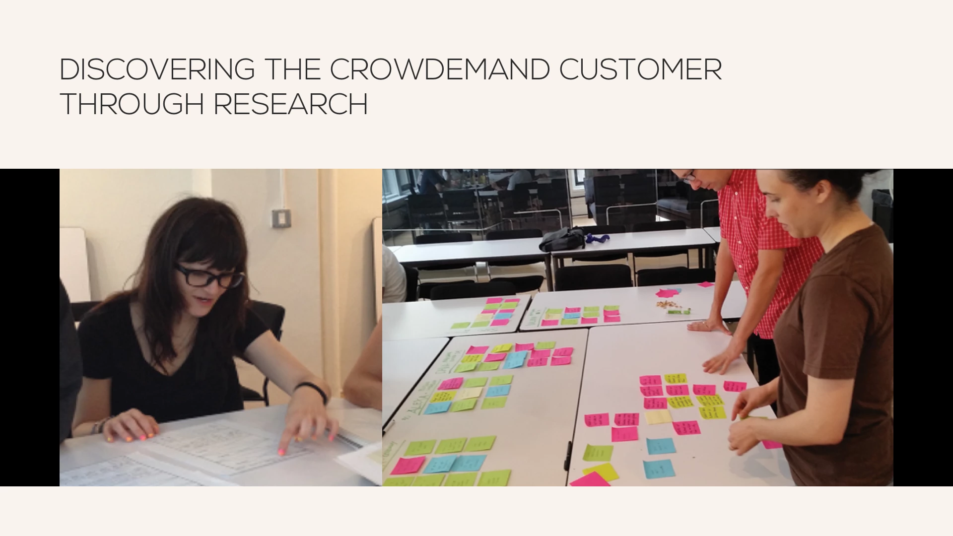 View of Discovering Crowdemand customers through research