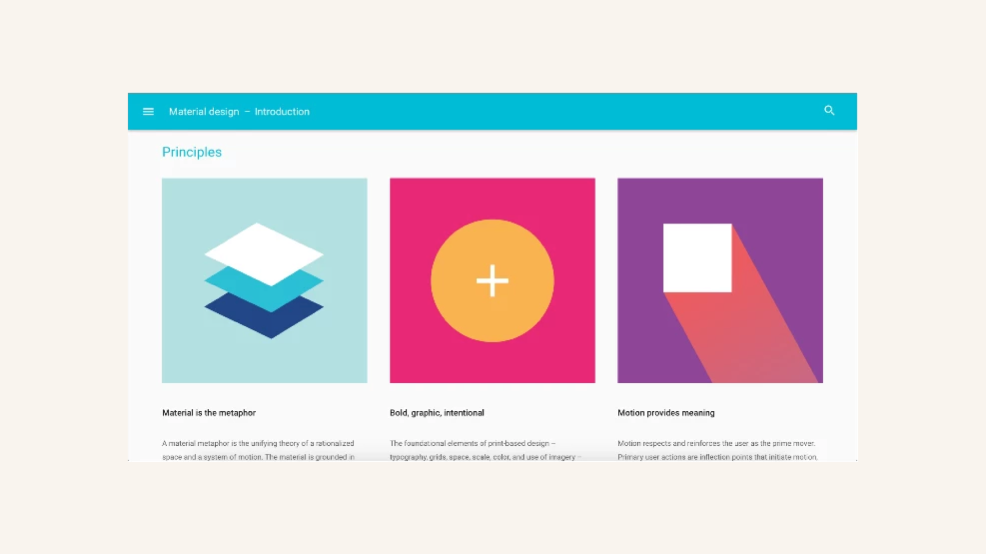 Google's Material design guidelines